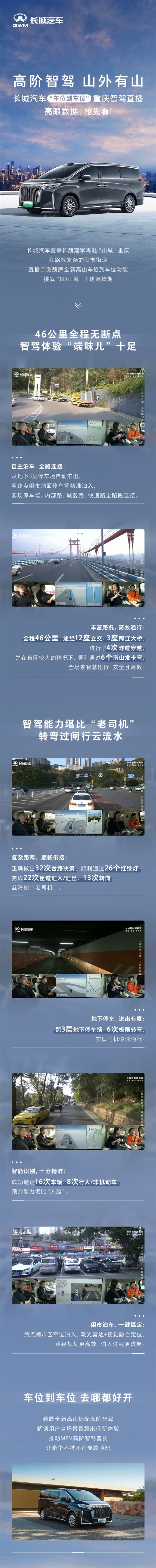 賭波：全程無斷點 堪比老司機！魏牌高山官宣標配全場景高堦智駕